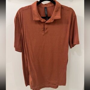 Lululemon Evolution Short Sleeve Polo Shirt - Orange - Size X-Large